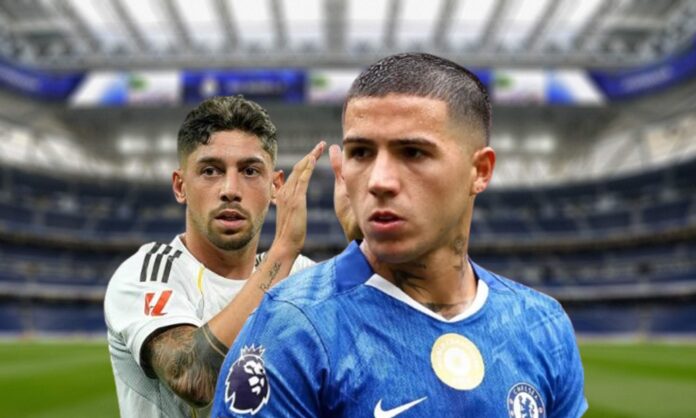 Enzo Fernández, Fede Valverde y el Santiago Bernabéu.