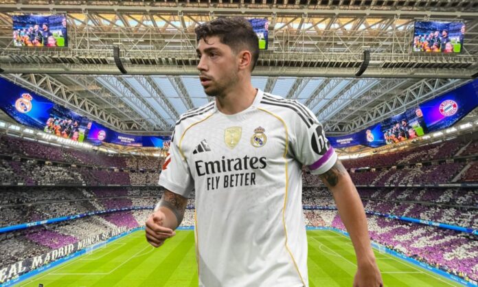 Valverde se aleja del centro del campo del Real Madrid Valverde se aleja del centro del campo del Real Madrid