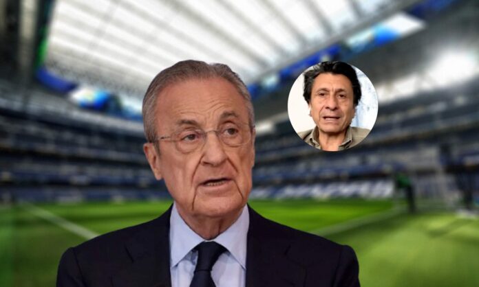 Florentino Pérez, José Félix Díaz y el Santiago Bernabéu.