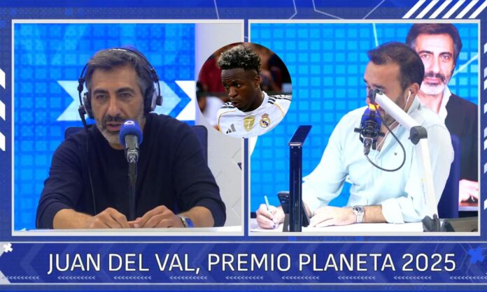 Juan del Val hablando sobre Vinícius Júnior en El Partidazo de COPE.