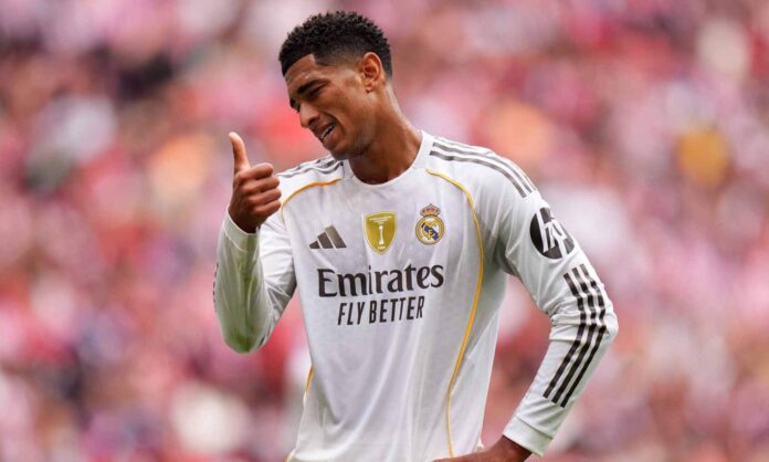 Jude Bellingham, durante un partido del Real Madrid de esta temporada, ha vuelto a jugar tras su lesión.