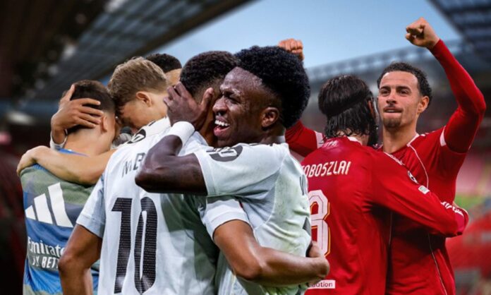 Tras Carvajal se confirma otra baja clave para el Liverpool Jugadores del Real Madrid y del Liverpool y el estadio de Anfield.