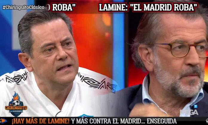 Tomás Roncero respondiendo a Toni Freixa en El Chiringuito.