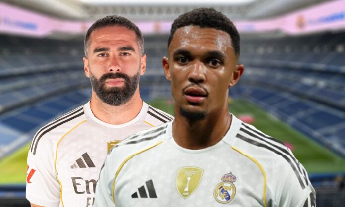 Trent Alexander-Arnold, Dani Carvajal y el Santiago Bernabéu.