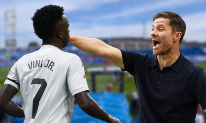 Xabi Alonso se fue a por Vinicius nada más acabar el partido: “No han podido contigo”

