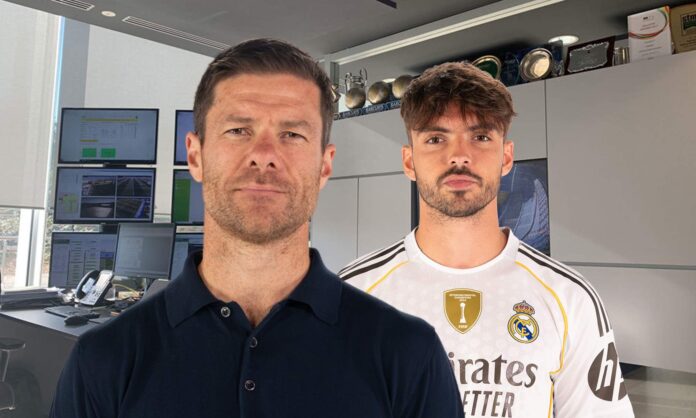 Xabi Alonso, Raúl Asencio y una oficina del Real Madrid.