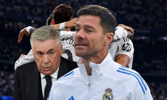 El mosqueo de Xabi Alonso con Ancelotti ahora le pasa Xabi Alonso, Carlo Ancelotti y jugadores del Real Madrid.