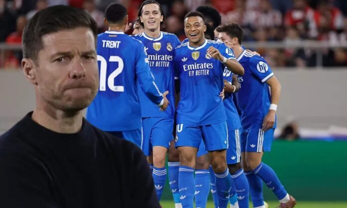 Xabi Alonso se ha disculpado con uno de sus jugadores después del partido con el Olympiacos.