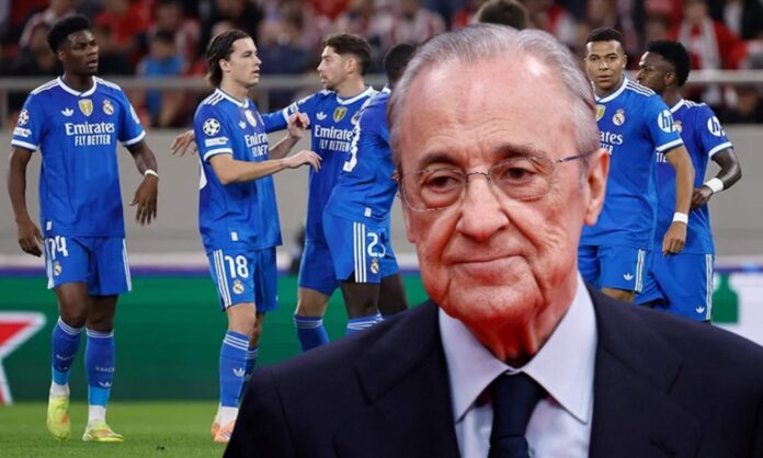 Florentino Pérez ha quedado muy contento con la actitud de los jugadores del Real Madrid tras vencer en Atenas al Olympiacos por primera vez en la historia.