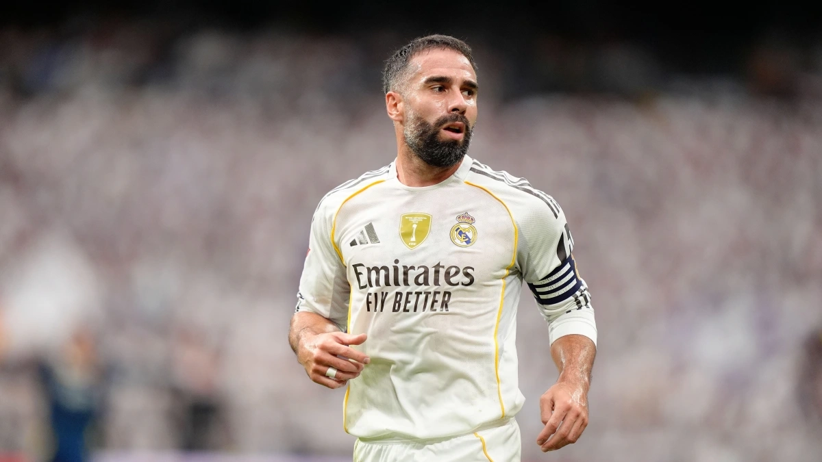 Carvajal esta temporada con el Real Madrid