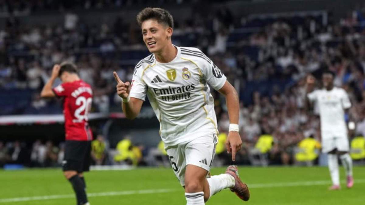 Arda Güler celebrando su gol ante el Mallorca Arda Güler celebrando su gol ante el Mallorca