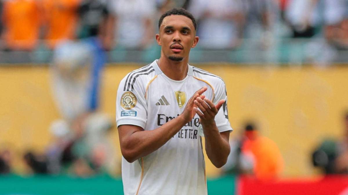 Trent Alexander-Arnold jugando un partido con el Real Madrid. Trent Alexander-Arnold jugando un partido con el Real Madrid.