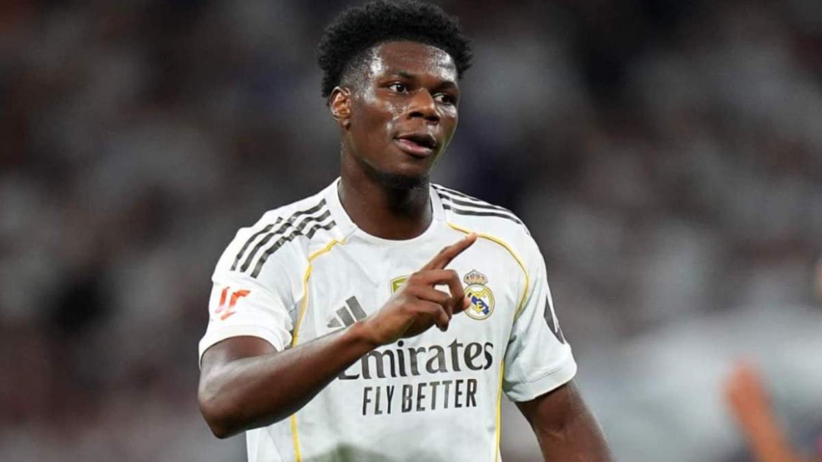 Aurélien Tchouaméni durante un partido del Real Madrid. Aurélien Tchouaméni durante un partido del Real Madrid.