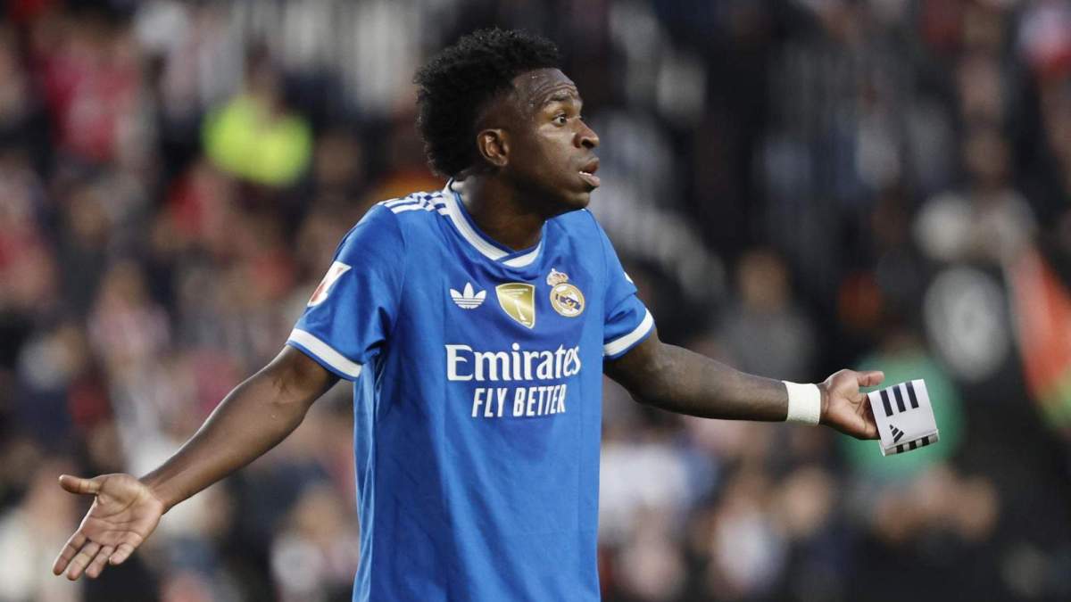 Vinícius Júnior jugando un partido con el Real Madrid. Vinícius Júnior jugando un partido con el Real Madrid.