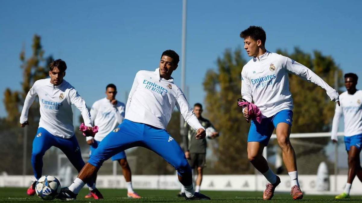 Último entrenamiento del Real Madrid antes de enfrentar al Liverpool