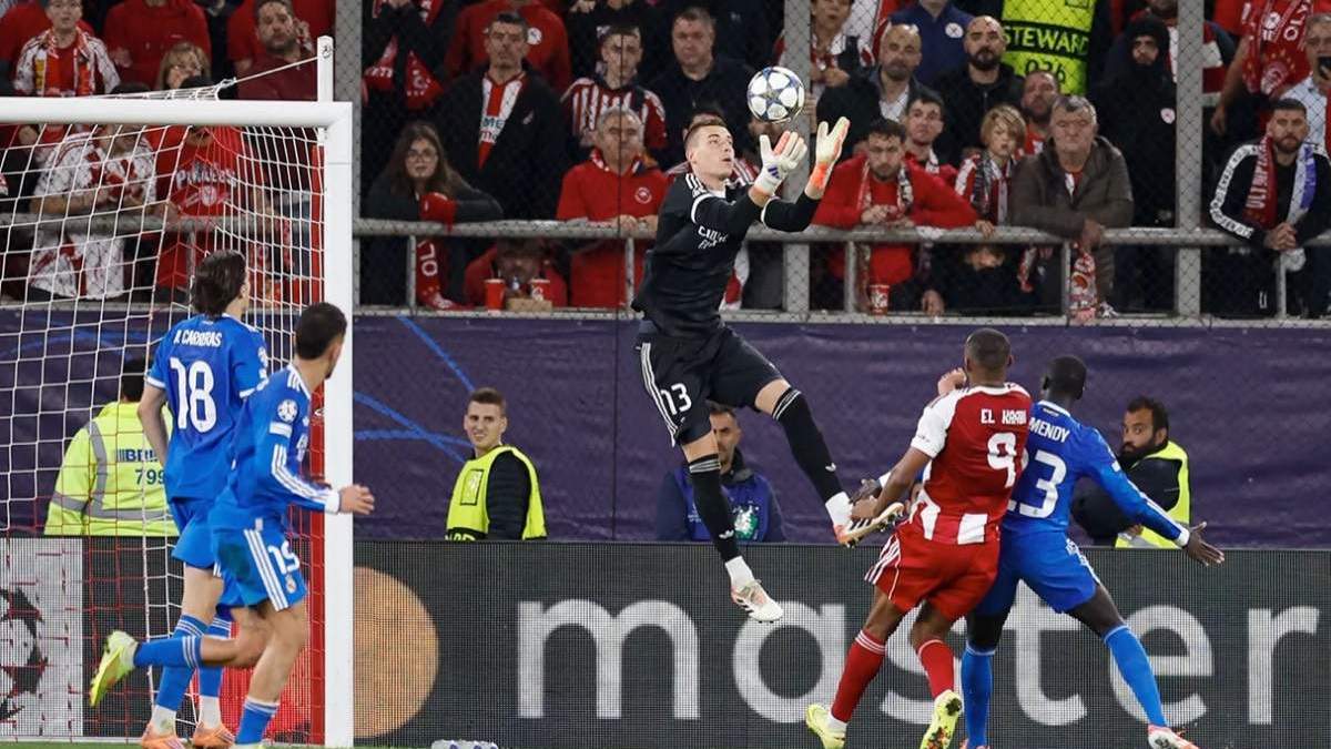 lunin madrid futbol olympiacos