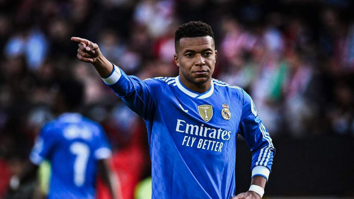 Mbappé durante el partido ante el Rayo