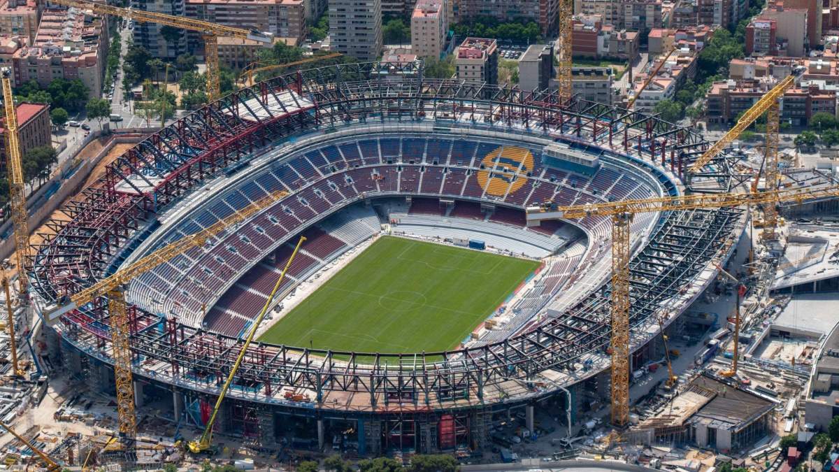 Obras del Camp Nou. Obras del Camp Nou.