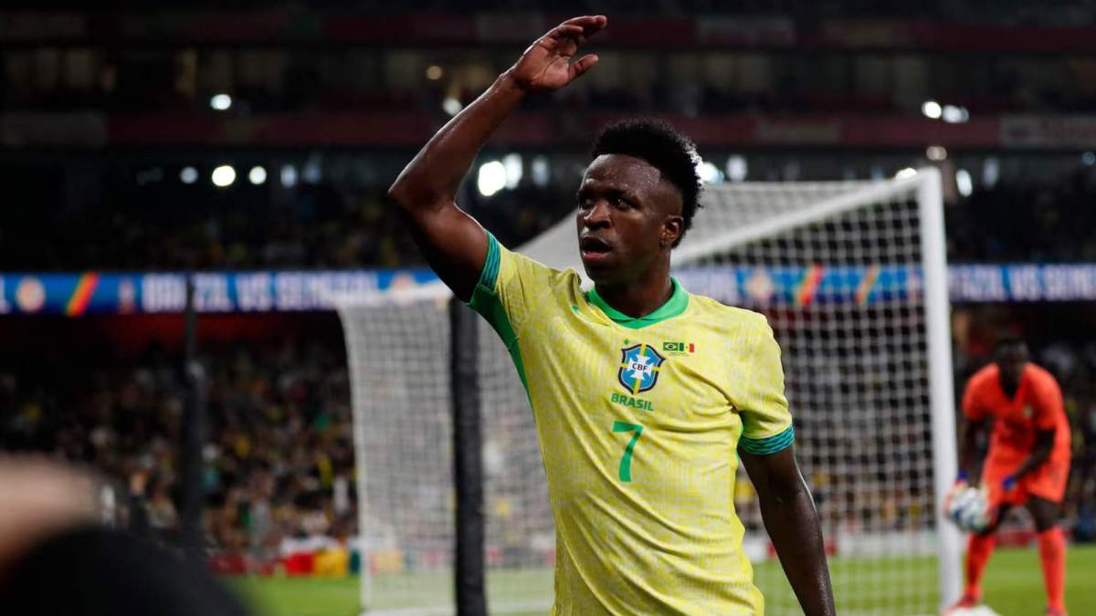 Vinicius durante el partido de hoy (1) Vinicius durante el partido de hoy (1)