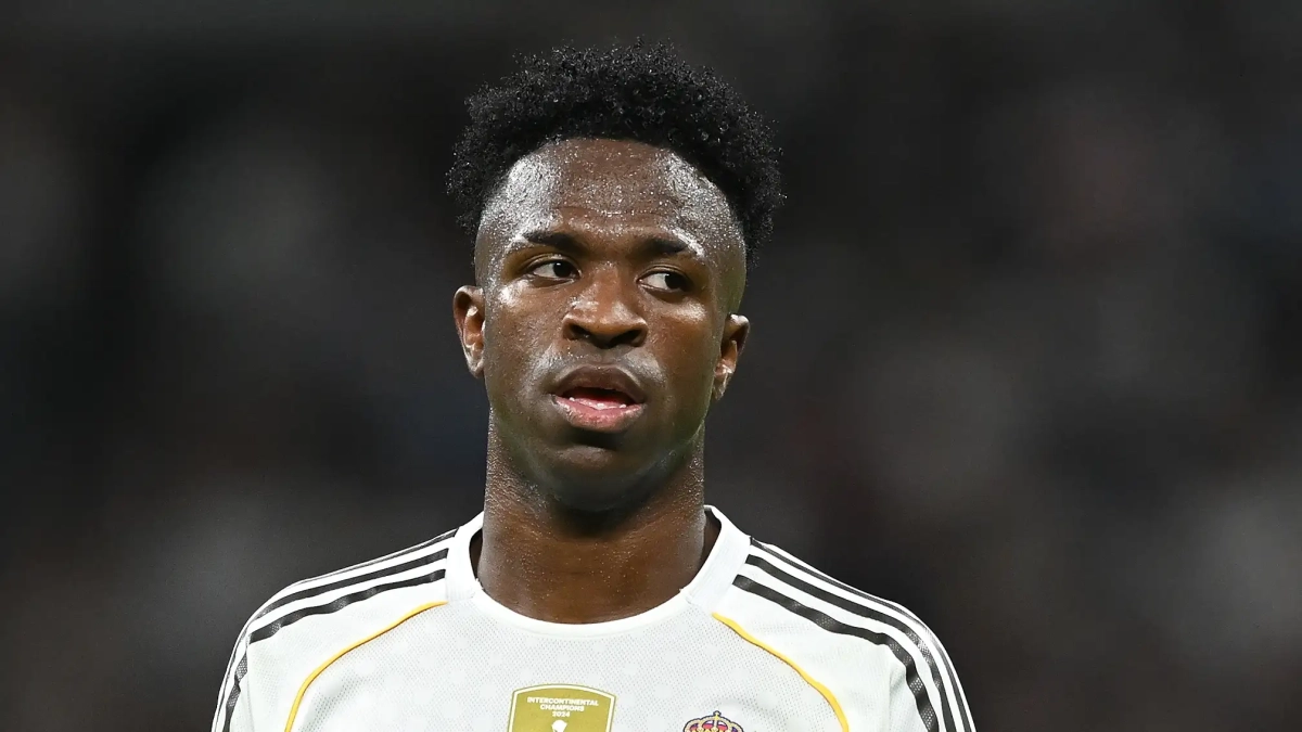 Vinícius Júnior jugando un partido con el Real Madrid.