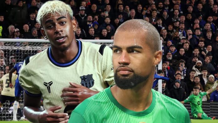 Robert Sánchez se ríe de Lamine Yamal y puso al Barça en su sitio: 