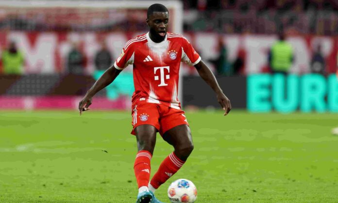 Dayot Upamecano, durante un partido de esta temporada con el Bayern Múnich.