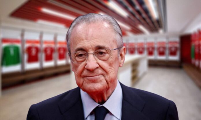 Florentino Pérez y el vestuario de Anfield. 