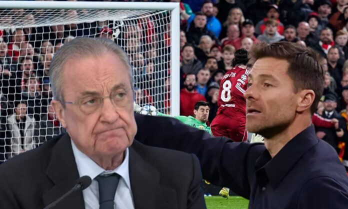 Florentino Pérez y Xabi Alonso hablaron después de la derrota de este martes en Anfield frente al Liverpool.