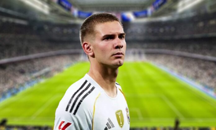 Franco Mastantuono y el Santiago Bernabéu.