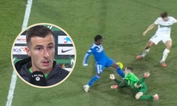 Iñaki Peña ha hablado sobre la acción de Vinicius Junior previa al 2-2 del Madrid contra el Elche.