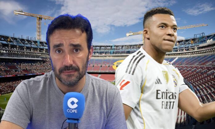 Juanma Castaño ha querido atizar al Barça con fina ironía... y usando a Kylian Mbappé como excusa perfecta.