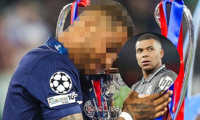 Jugador PSG incognito con Mbappé molesto