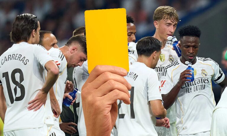 Jugadores del Real Madrid con tarjeta amarilla