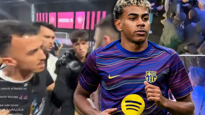 El primo de Lamine Yamal y su gente la lían en la Kings League: escupitajos y peleas