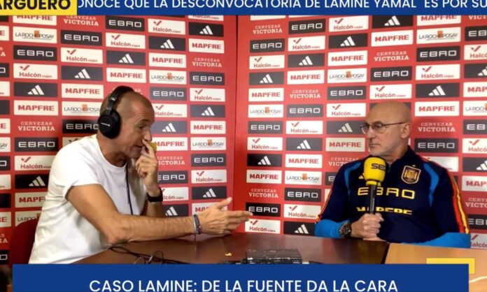 Luis de la Fuente hablando en El Larguero. 