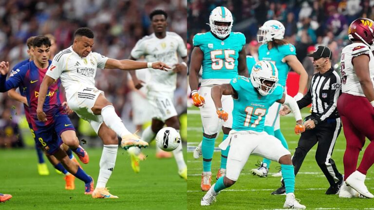 El Dolphins - Commanders tuvo más gente en el Bernabéu que el Real Madrid - Barça