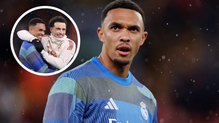 El jugador del Liverpool subió una foto con Trent a sus redes y luego la borró