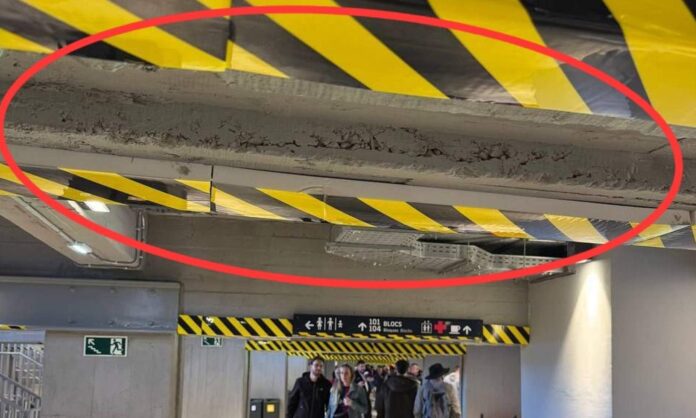 Una viga del nuevo Camp Nou.