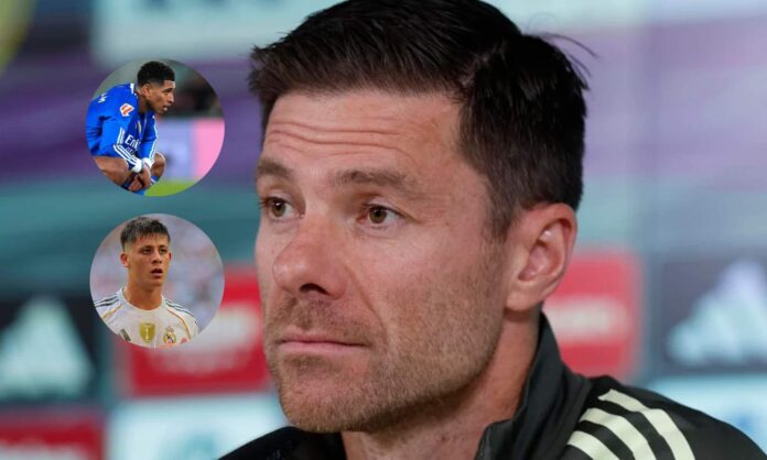 Xabi Alonso, Jude Bellingham y Arda Güler.