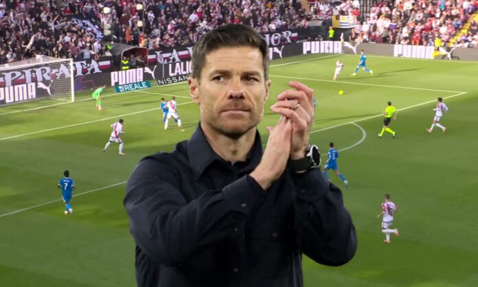 Xabi Alonso y una captura del Rayo Vallecano - Real Madrid.