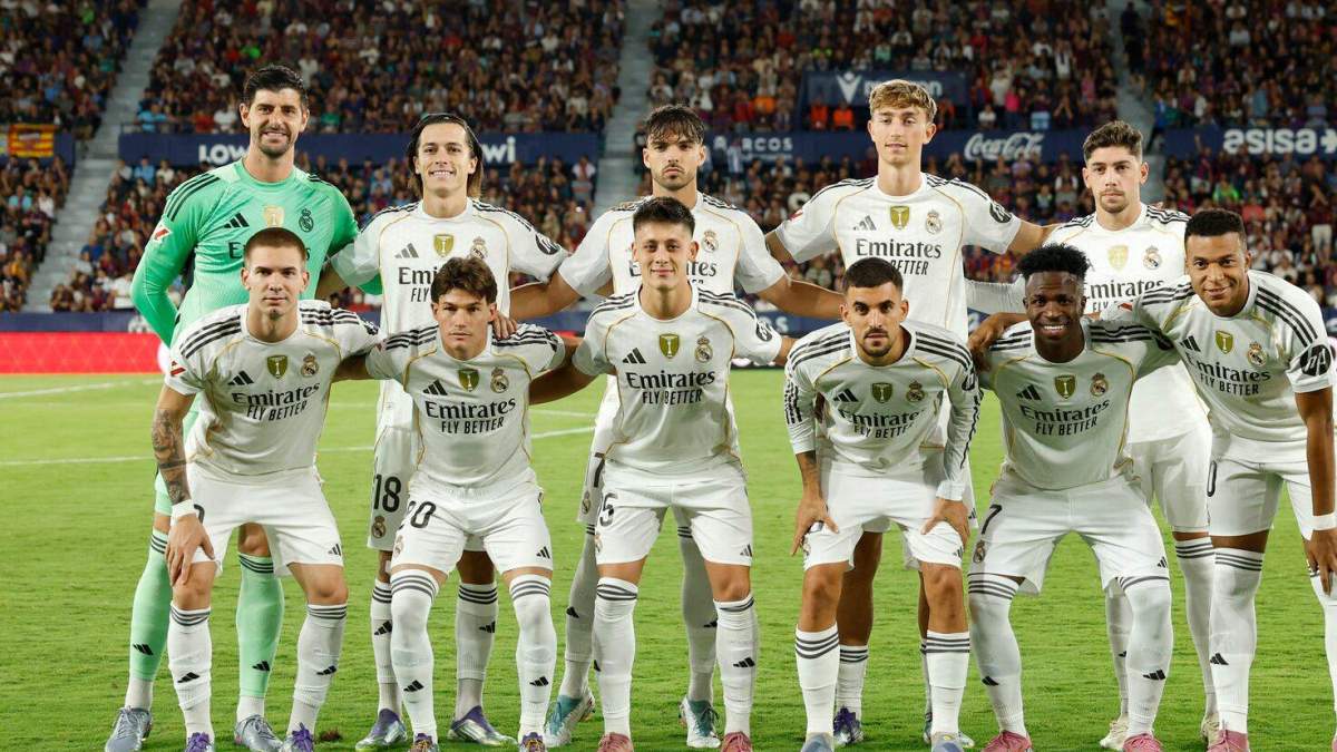Once del Real Madrid contra el Levante