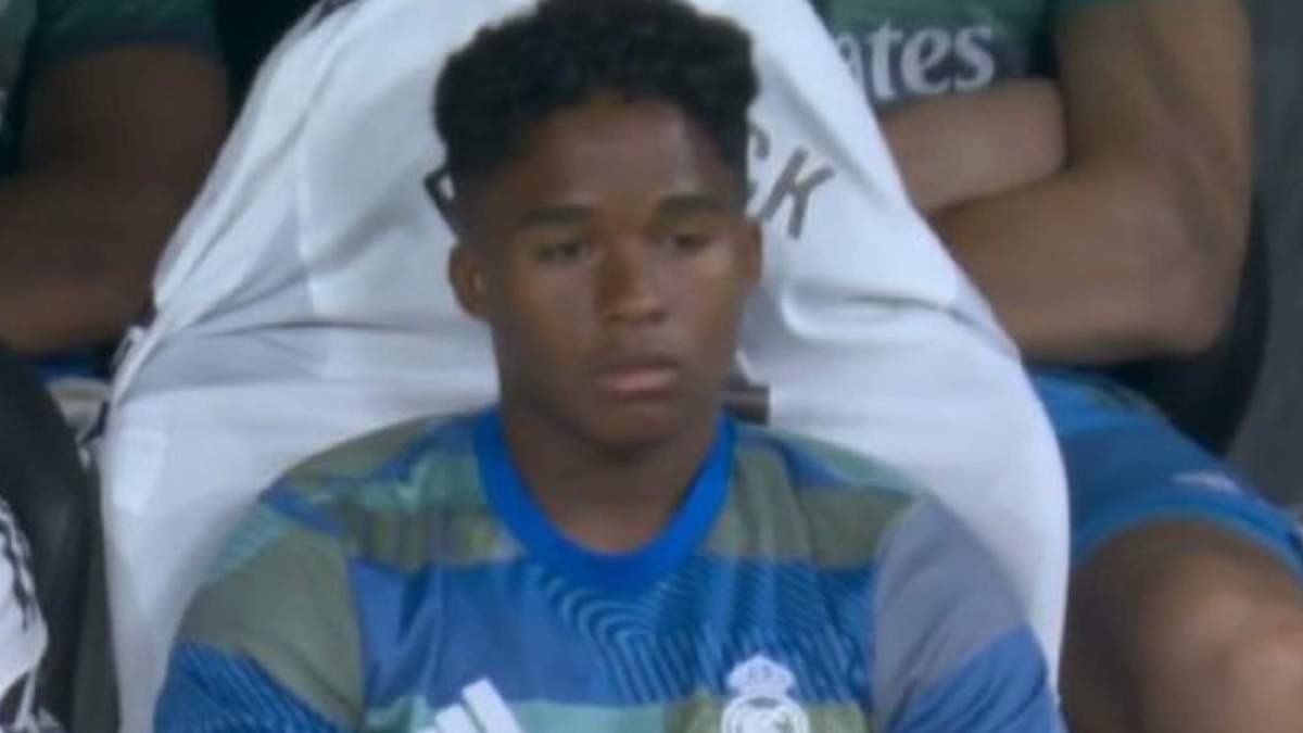Endrick en el banquillo del Real Madrid Endrick en el banquillo del Real Madrid