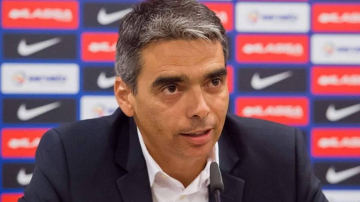 Albert Soler en una rueda de prensa. 