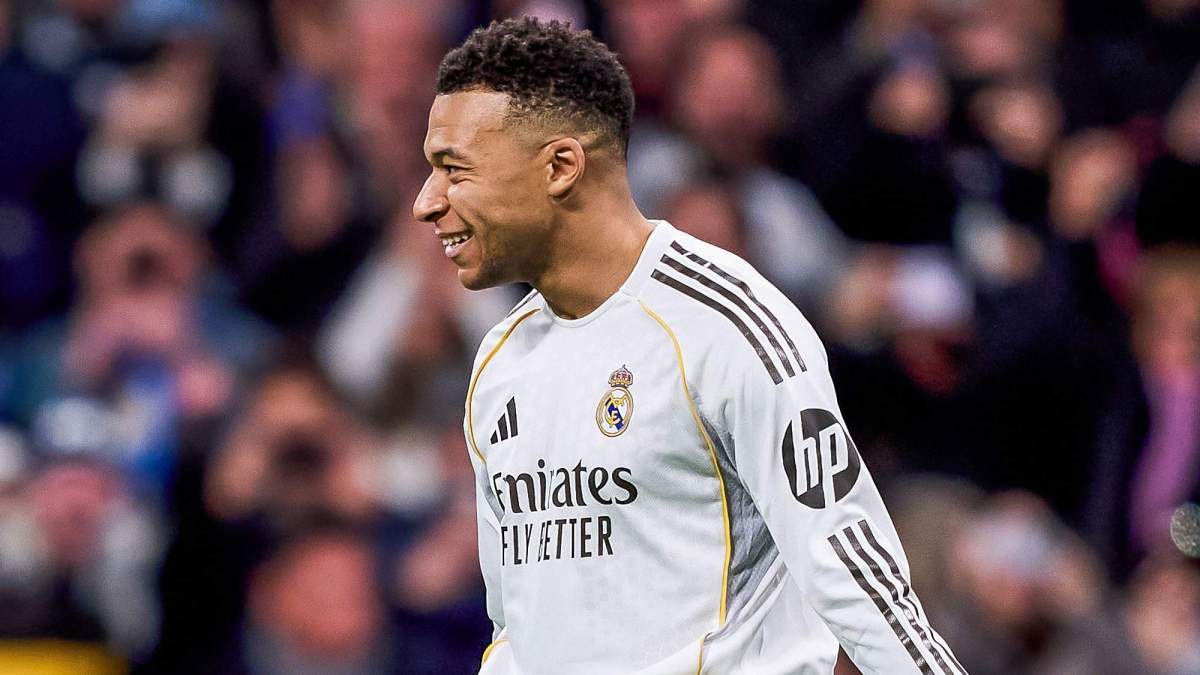 Kylian Mbappé celebrando su gol contra el Sevilla. Kylian Mbappé celebrando su gol contra el Sevilla.
