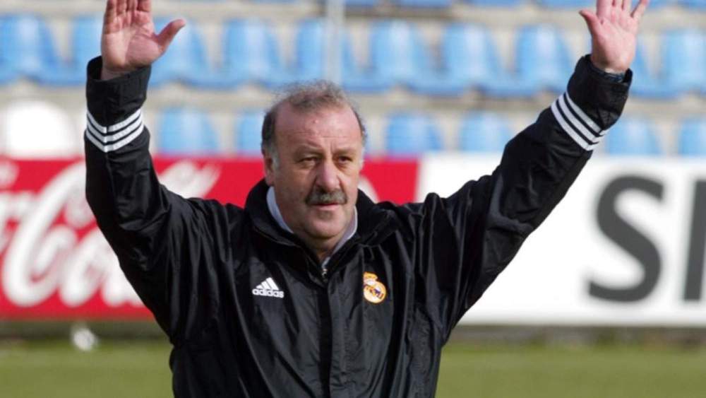 Vicente del Bosque, en su etapa como entrenador del primer equipo del Real Madrid.