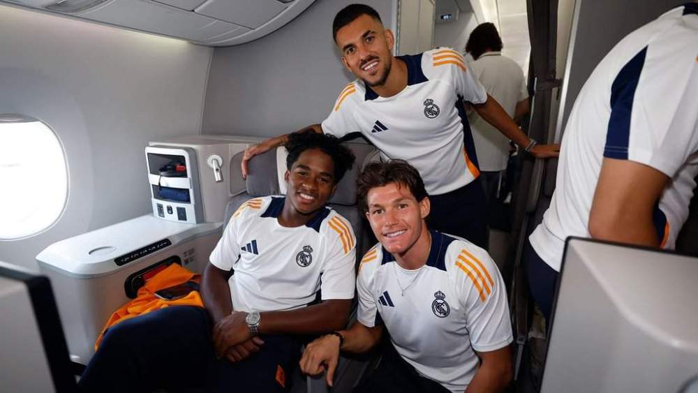 Dani Ceballos, Fran García y Endrick. 