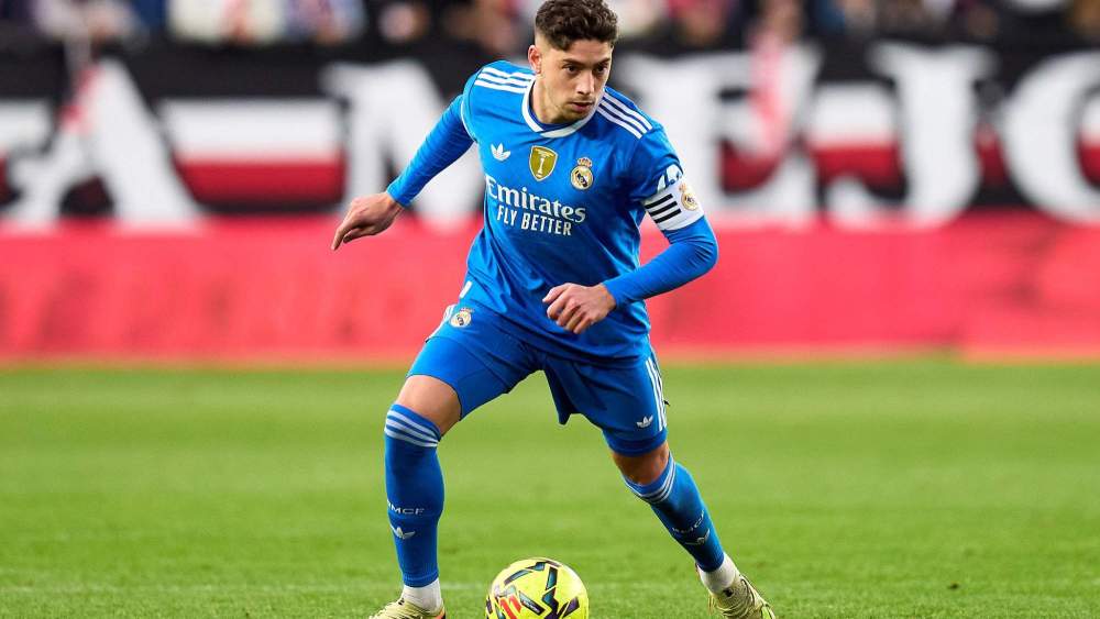 Fede Valverde, durante un partido con el Real Madrid en este curso. Fede Valverde, durante un partido con el Real Madrid en este curso.