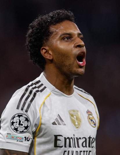 Rodrygo Goes celebrando su gol contra el Manchester City. Rodrygo Goes celebrando su gol contra el Manchester City.