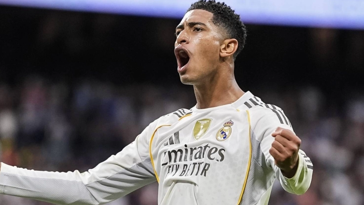 Jude Bellingham disputando un partido con el Real Madrid. Jude Bellingham disputando un partido con el Real Madrid.