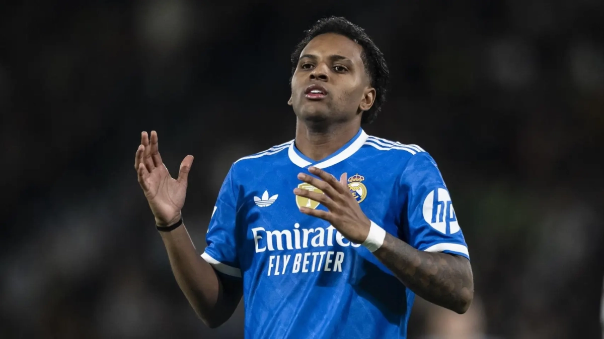 Rodrygo Goes jugando un partido con el Real Madrid. Rodrygo Goes jugando un partido con el Real Madrid.